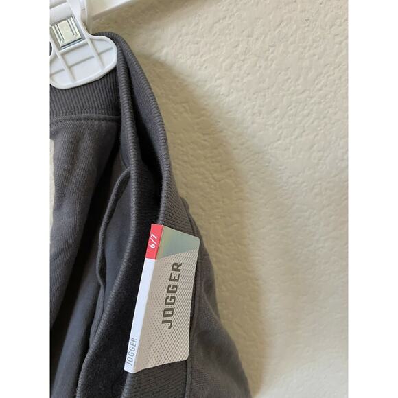 Justice Rose Gold New York Foil Graphics Mid Rise Full Length Joggers Size 6/7 - Picture 8 of 8